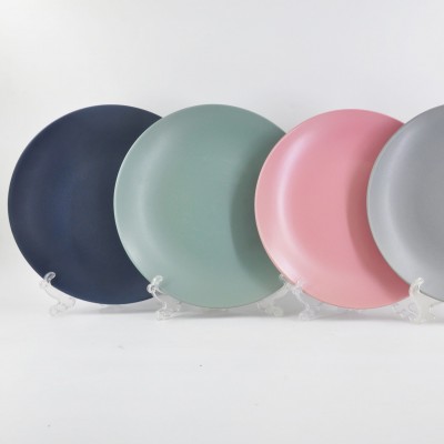 ceramic customized color ceramic stoneware dinner plate / dessert plate dinnerware